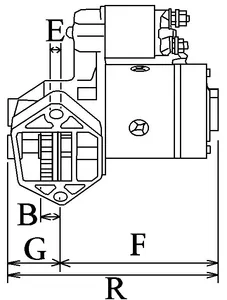 MOTORINO AVVIAMENTO 12V 1.6KW 23-115985 — 2