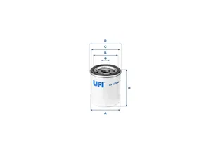 Original UFI Filters Ölfilter SpinOn 23.125.00