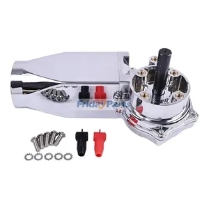 12V 1.5HP 60RPM 60:1 1500W Dump Truck Roll Tarp Motor Chrome Cover
