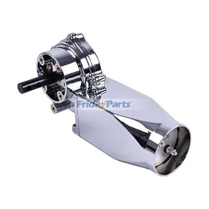 12V 1.5HP 60RPM 60:1 1500W Dump Truck Roll Tarp Motor Chrome Cover — 2