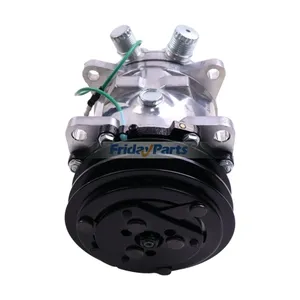 24V SD5H09 A/C Compressor 232-9203 5073 for Caterpillar CAT 236D 242D 246D 257D 259D 262D 272D 279D 287D 289D 299D — 4