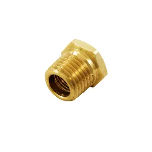 Brass Hex Bushing 1/2" x 3/8"