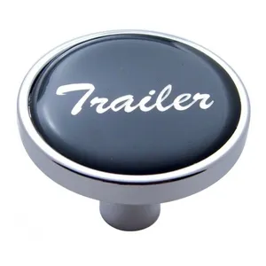 "Trailer" Short Air Valve Knob - Black Glossy Sticker