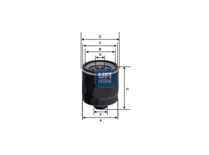 Original UFI Filters Kraftstofffilter SpinOn 24.154.00
