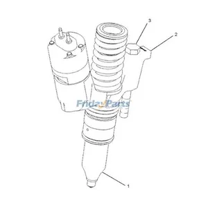 Fuel Injector 249-0705 for Caterpillar CAT Engine C13 Excavator 349 352 355 Wheel Loader 980 980L 980M 982 982M — 2