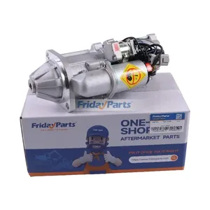 24V 9T Starter Motor for Komatsu 4D95 Isuzu 4BD1 4BD1T Engine New Holland E115SR E135SR E130 E200SR Kobelco SK200SR SK135SR John Deere 135C RTS