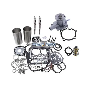 Overhaul Rebuild Kit With Water Pump & Thermostat & Glow Plug for Carrier CT 229 2.29 Kubota D 479 Engine