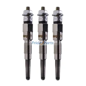 3 Pieces 8mm Glow Plug 25-39501-00 for Kubota D722 D1105 V1505 Carrier CT3.69 CT3-69-TV Engine Supra 922 944 950 Genesis R90