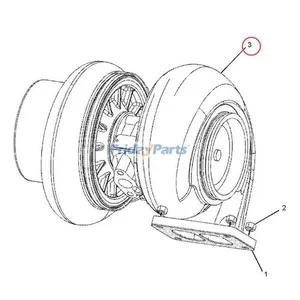 Turbo S310CG080 Turbocharger 250-7700 for Caterpillar CAT Engine C-9 Excavator 330D 340D 336D L M330D — 5