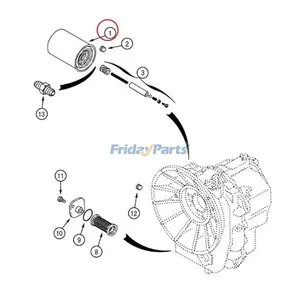 Transmission Oil Filter 254686A2 for FPT Iveco F5HFL413B A002 Engine New Holland B110 B115 B95 B90B U80 — 5