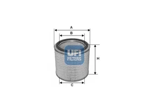 Original UFI Filters Luftfilterelement 27.724.00