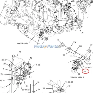 Oil Pressure Sensor 2746719 for Caterpillar CAT Engine G3304B G3306B G3508 Excavator 324D 325D — 5