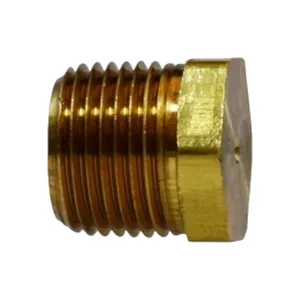 1/8" Solid Brass Hex Plug
