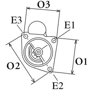 Starter motor / Démarreur 12V 3.2 kW Perkins — 9