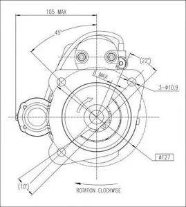 Starter motor / Démarreur 12V 4,2kW Perkins — 3