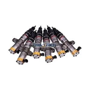 6 Pieces Fuel Injector 295-1411 for Caterpillar CAT Engine C7 C9 Excavator 324D 325D 325DFM 326DL 328DLCR 329D — 3
