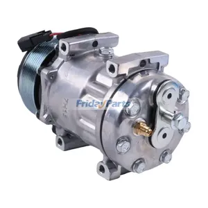 7H15 12V A/C Compressor 299-2212 for Caterpillar CAT Engine 3054C C4.4 Loader 416E 420E 422E 428E 430E 432F — 2