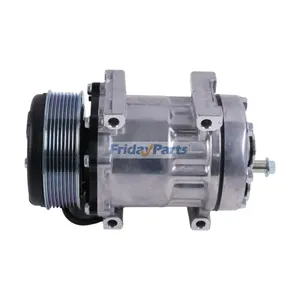 7H15 12V A/C Compressor 299-2212 for Caterpillar CAT Engine 3054C C4.4 Loader 416E 420E 422E 428E 430E 432F — 8