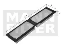 Filtro abitacolo Iveco (MANN filter) — 2