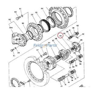 Sun Gear 3034326 for Hitachi Excavator EX200 EX200K EX220 RX2000 — 2