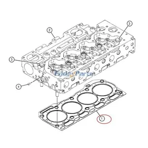 Cylinder Head Gasket 3108520 for Caterpillar CAT Engine C4.4 Excavator 318D2 313D2 320 M313D M315D M315D2 M317D2 — 8
