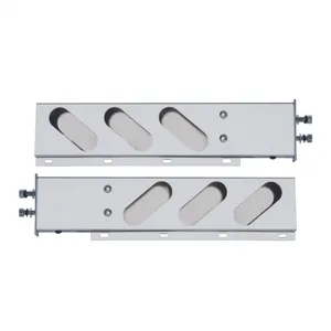 2.5" Bolt Pattern Chrome Spring Loaded Light Bar With 6X Oval Light Cutouts (Pair)