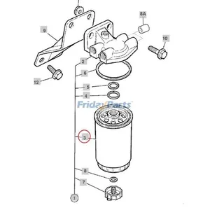 Fuel Filter 32/912001 for Perkins Engine 1004-4T JCB Excavator JS130 JS145W JS160W JS175W JS200W Loader 407 409 411 512S 426 436 215S 2CX 2CXS 3CX 4C444 — 10