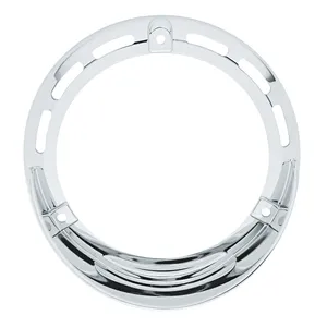 Round Turn Signal Light Bezel With Up Side Down Visor
