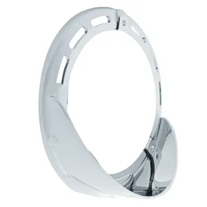 Round Turn Signal Light Bezel With Up Side Down Visor — 2