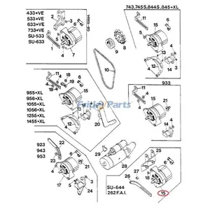 12V Alternator 3218239R91 for CASE Engine D-155 D-179 D-206 D-246 D-268 D-310 D-358 Tractor 531 644 844 — 7