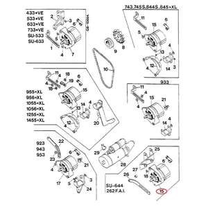 12V Alternator 3218239R91 for CASE Engine D-155 D-179 D-206 D-246 D-268 D-310 D-358 Tractor 531 644 844 — 7