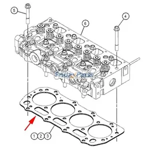 Cylinder Head Gasket 3227486 for Caterpillar CAT Engine C1.1 C2.2 Skid Steer Loader 216B 226B 232B 232D 239D 242B 247B 249D 257B — 2