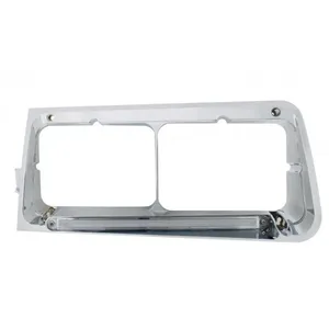 24 LED Headlight Bezel With GloLight For 1989-2009 Freightliner FLD - Driver - Clear Lens — 2