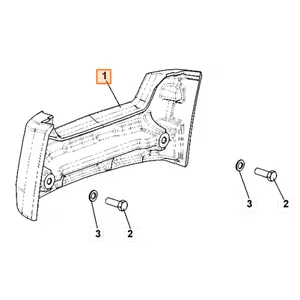 FRONT BUMPER COUNTERWEIGHT 332/G5547, 332-G5547 JCB 3CX, 4CX 332-G5547 — 2