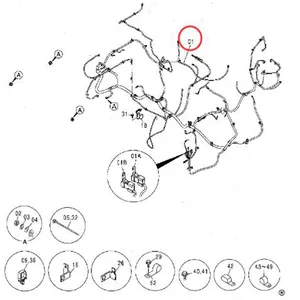 Hydraulic Pump Wiring Harness 0003323 for Hitachi Excavator IZX200 ZX200 ZX210H ZX210K ZX240-AMS — 2