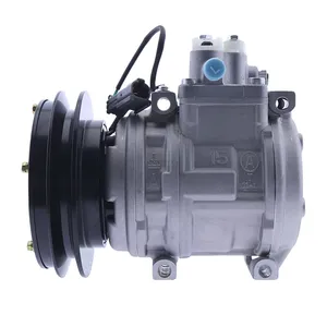 10PA15C A/C Compressor 4333459 for Hitachi EX220-3 EX220-5 EX230-5 EX270-5 EX300-3 EX300-5 EX400-3 EX400-5 EX550 EX700 — 4