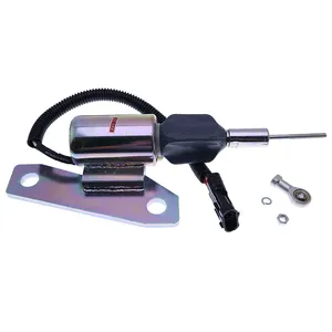 24V Fuel Shut Off Solenoid 5267132 3991625 for Cummins 6BT 5.9L Engine Hyundai R200-5 R210-7 R225-7 R335-7 Excavator — 2