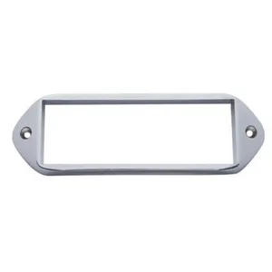 Chrome Plastic Bezel For 5-7/8” X 2” Rectangular Light