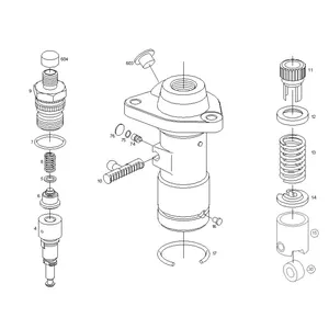 Plunger element for Bosch PF and PFR pumps 1418325002 — 2