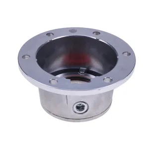 4 PCS Torque Steer Cast Aluminum Hub Cap w/ Side Fill Plug 343-4024 Replace Stemco — 7