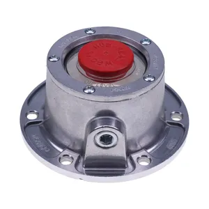 4 PCS Torque Steer Cast Aluminum Hub Cap w/ Side Fill Plug 343-4024 Replace Stemco — 3