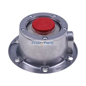 4 PCS Torque Steer Cast Aluminum Hub Cap w/ Side Fill Plug 343-4024 Replace Stemco — 4