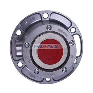 4 PCS Torque Steer Cast Aluminum Hub Cap w/ Side Fill Plug 343-4024 Replace Stemco — 5