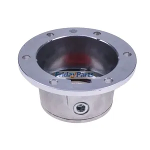 4 PCS Torque Steer Cast Aluminum Hub Cap w/ Side Fill Plug 343-4024 Replace Stemco — 7