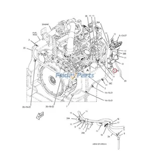 12V Fuel Pump 345-3520 for Caterpillar CAT 59D 226D 232D 236D 279D 289D 299D 910K 914K Loader — 7