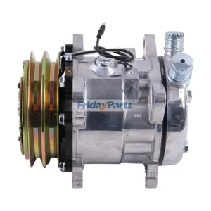 12V SD5H09 A/C Compressor 345-4547 for Caterpillar CAT 259D 279D 289D 299D 257D 277D 287D 236D 246D — 7