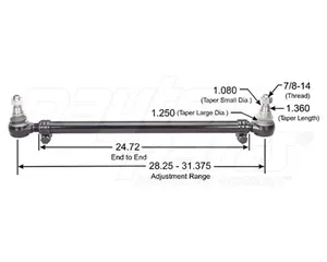 Dayton Parts 346-600 Steering Drag Link — 2