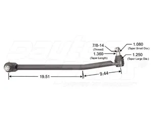 Dayton Parts 346-645 Steering Drag Link — 2