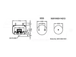 Dayton Parts 352-5770 Air Spring - Rolling Lobe