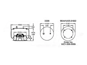 Dayton Parts 352-8052 Air Spring - Rolling Lobe